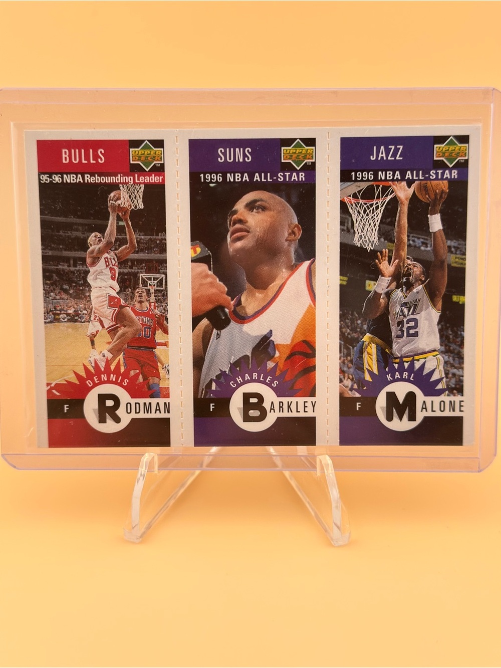 1996-97 Upper Deck Collectors Dennis Rodman Charles Barkley Malone Sports Card